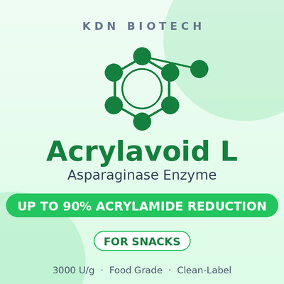 Un buen precio. Asparaginasa Enzima Acrylavoid L 3000 U/g Ayuda para la Reducción de Acrilamida de Grado Alimenticio para Snacks de Patatas Fritas en línea